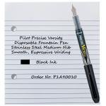 Pilot Precise Varsity Black Fountain Pen 6-Pack