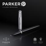 Parker 51 Fountain Pen - Black & Chrome Finish