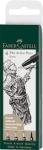 Faber Castell Brush Pens Set of 4 Black