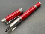 Aurora 85th Anniversary Marble Red Fountain Pen