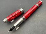 Aurora 85th Anniversary Marble Red Fountain Pen