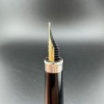 Sailor Slimline Black Resin Fountain Pen with Gold Nib