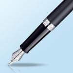 Waterman Hemisphere Matte Black Chrome Fountain Pen