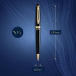Waterman Expert Black Ballpoint Pen with Gold Trim