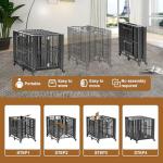 Polar Aurora Heavy Duty Folding Dog Crate