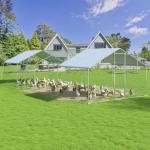 Polar Aurora Large Metal Chicken Coop Pen