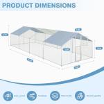 Polar Aurora Large Metal Chicken Coop Pen