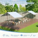 Polar Aurora Large Metal Chicken Coop Pen