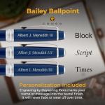 Personalized Blue Lacquer Cross Bailey Ballpoint Pen