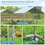Polar Aurora Large Metal Chicken Coop Pen