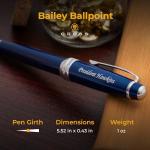 Personalized Blue Lacquer Cross Bailey Ballpoint Pen