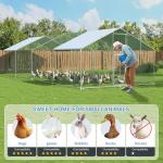 Polar Aurora Large Metal Chicken Coop Pen