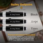 Personalized Cross Bailey Black Ballpoint Pen
