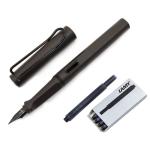 Lamy Safari Fountain Pen with 5 Black Inks