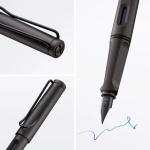 Lamy Safari Fountain Pen with 5 Black Inks