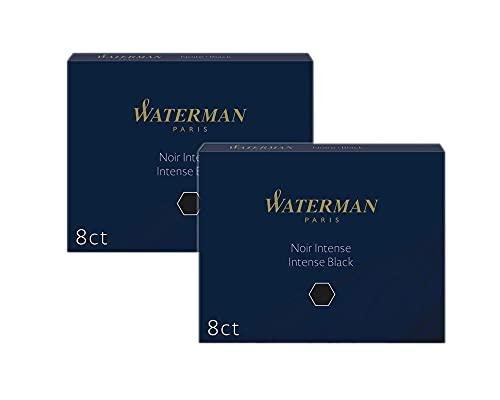 WATERMAN PARIS Intense Black Fountain Pen Ink Cartridges