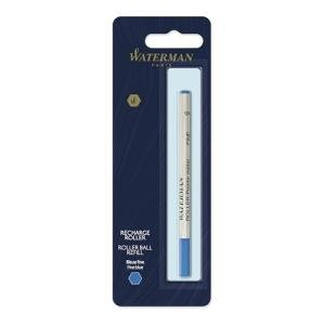 Waterman Blue Ink Rollerball Pen Refill, Fine Tip