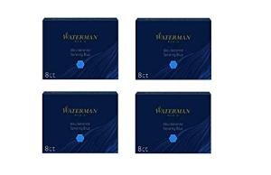 Waterman Blue Fountain Pen Cartridges - 8 Pack