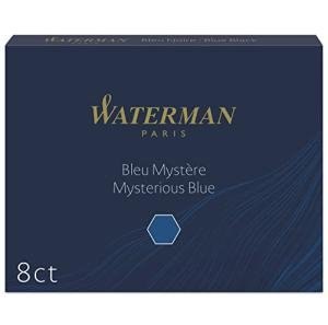 Waterman Long Ink Cartridges Mysterious Blue 8-Pack