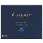 Waterman Long Ink Cartridges Mysterious Blue 8-Pack