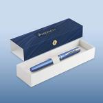 Waterman Allure Blue Fountain Pen with Fine Nib