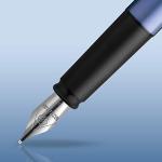 Waterman Allure Blue Fountain Pen with Fine Nib