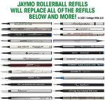Jaymo Rollerball Pen Refill - 2 Black