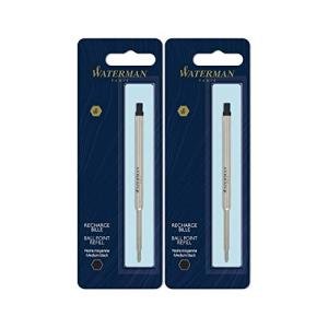Waterman Black Ballpoint Pen Refill - 2 Pack