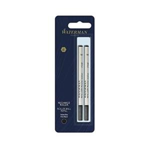 Waterman Fine Tip Rollerball Pen Refills, Black Ink