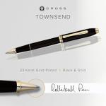 Cross Townsend Black Laque Convertible Rollerball Pen