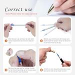 WANFRES Luxury 0.5mm Gel Ink Pen Refills 6-Pack