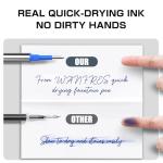 WANFRES Luxury 0.5mm Gel Ink Pen Refills 6-Pack