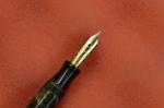Vintage Green Marble Fountain Pen with Gold Nib