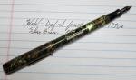 1930s Vintage Wahl-Oxford Silver Green Fountain Pen