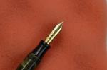 Vintage Green Marble Fountain Pen with Gold Nib