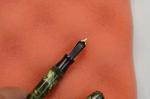 Vintage Green Marble Fountain Pen with Gold Nib