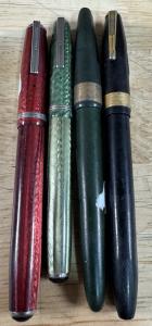 Lot of 4 Vintage Fountain Pens