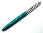 1960s Scripto Teal & Chrome Fountain Pen