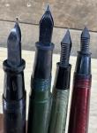 Lot of 4 Vintage Fountain Pens