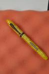 Vintage Yellow Marble Fountain Pen with Gold Nib