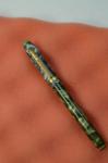 Green Marble Vintage Fountain Pen with 14k Nib