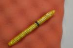 Vintage Yellow Marble Fountain Pen with Gold Nib