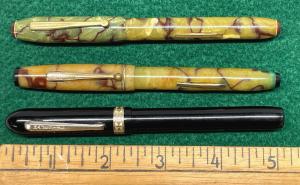 Three Vintage American Plymouth Fountain Pens
