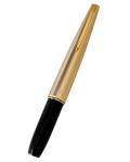 Vintage 1960s Platinum Fountain Pen in Black & Gold