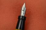 Vintage Yellow Marble Fountain Pen with Gold Nib