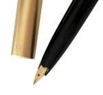 Vintage 1960s Platinum Fountain Pen in Black & Gold