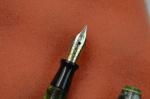 Green Marble Vintage Fountain Pen with 14k Nib