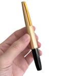 Vintage 1960s Platinum Fountain Pen in Black & Gold