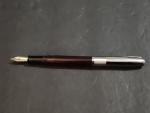 Vintage Banker Fountain Pen in Burgundy Brown