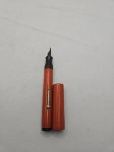 Vintage Townsend 14K Gold Fountain Pen, Orange